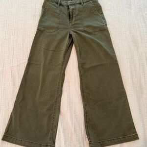 Kut from the Kloth Olive Wide Leg Jeans